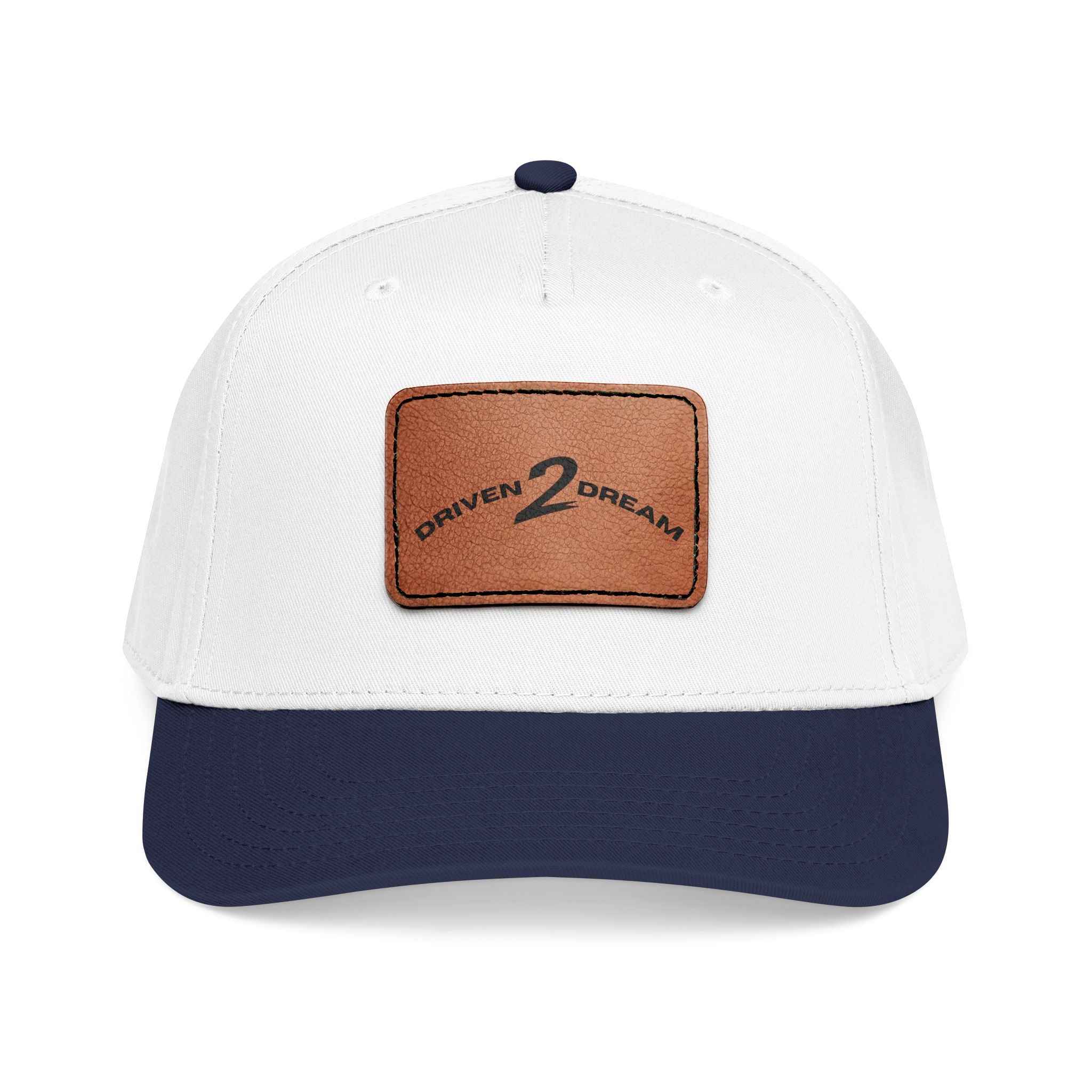 Dreamer Cap - Leather Patch Hat | Motivational Dad Hat for Dream Chasers
