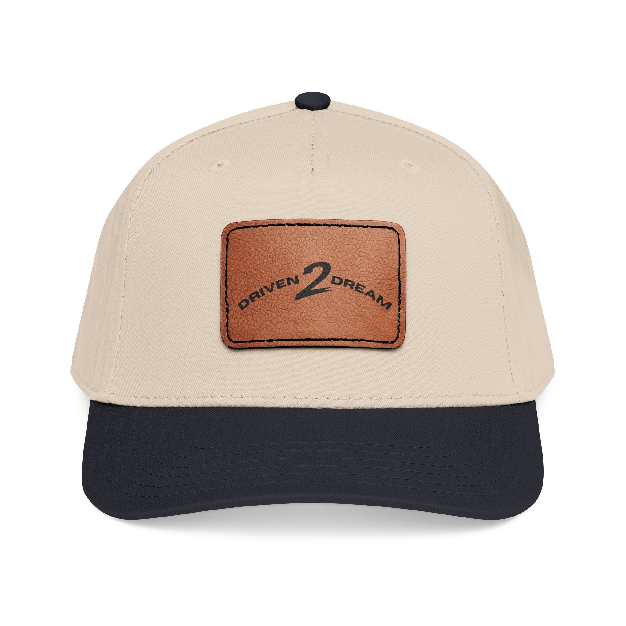Dreamer Cap - Leather Patch Hat | Motivational Dad Hat for Dream Chasers