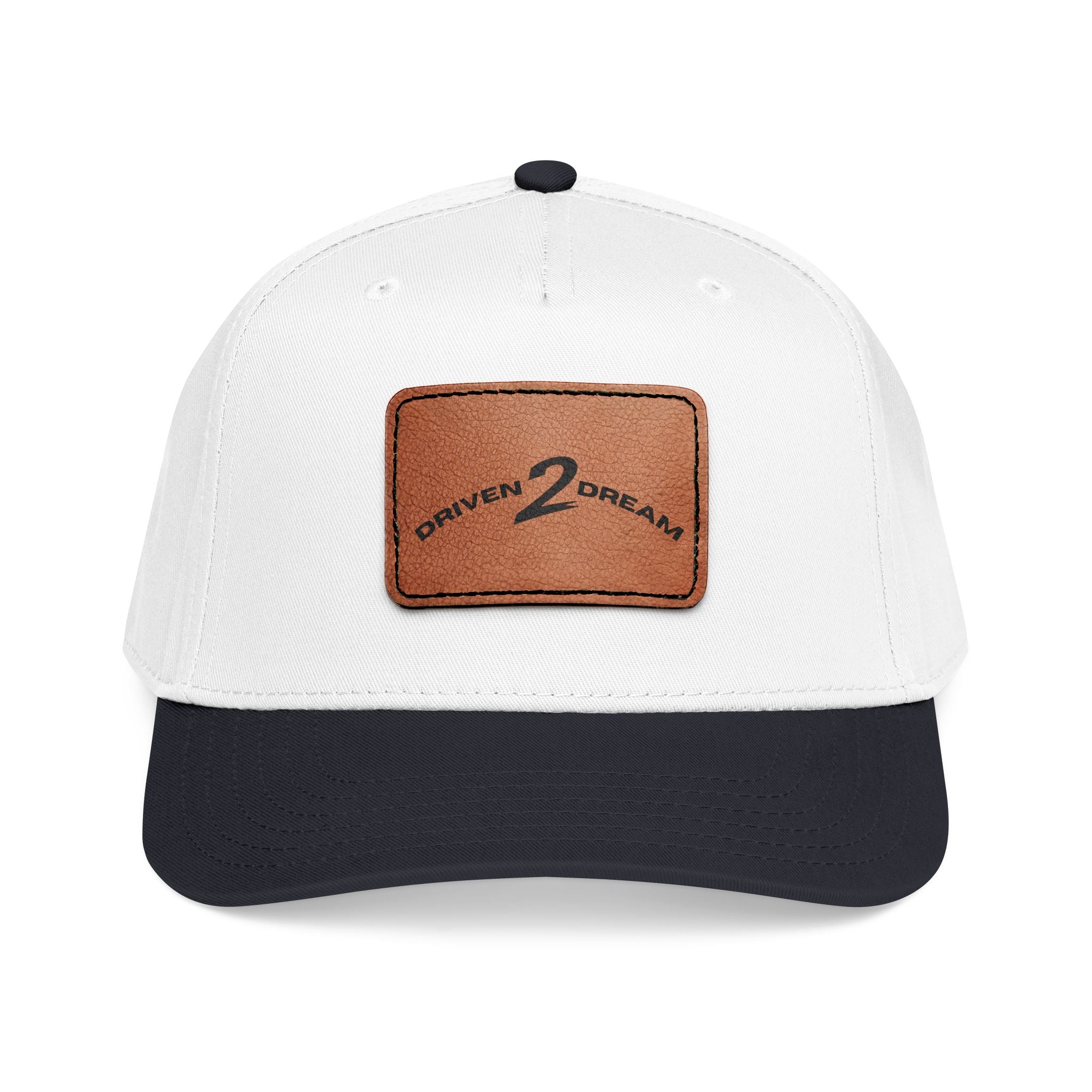 Dreamer Cap - Leather Patch Hat | Motivational Dad Hat for Dream Chasers