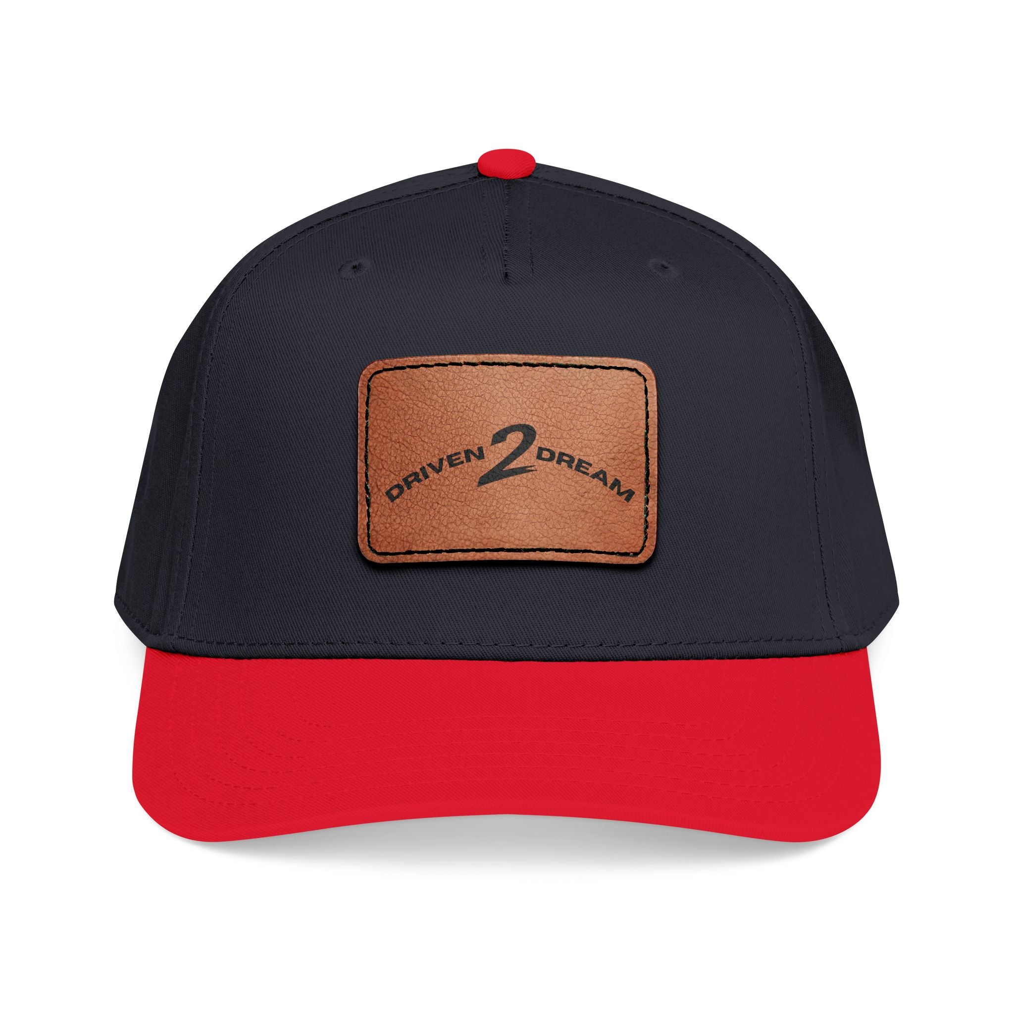 Dreamer Cap - Leather Patch Hat | Motivational Dad Hat for Dream Chasers