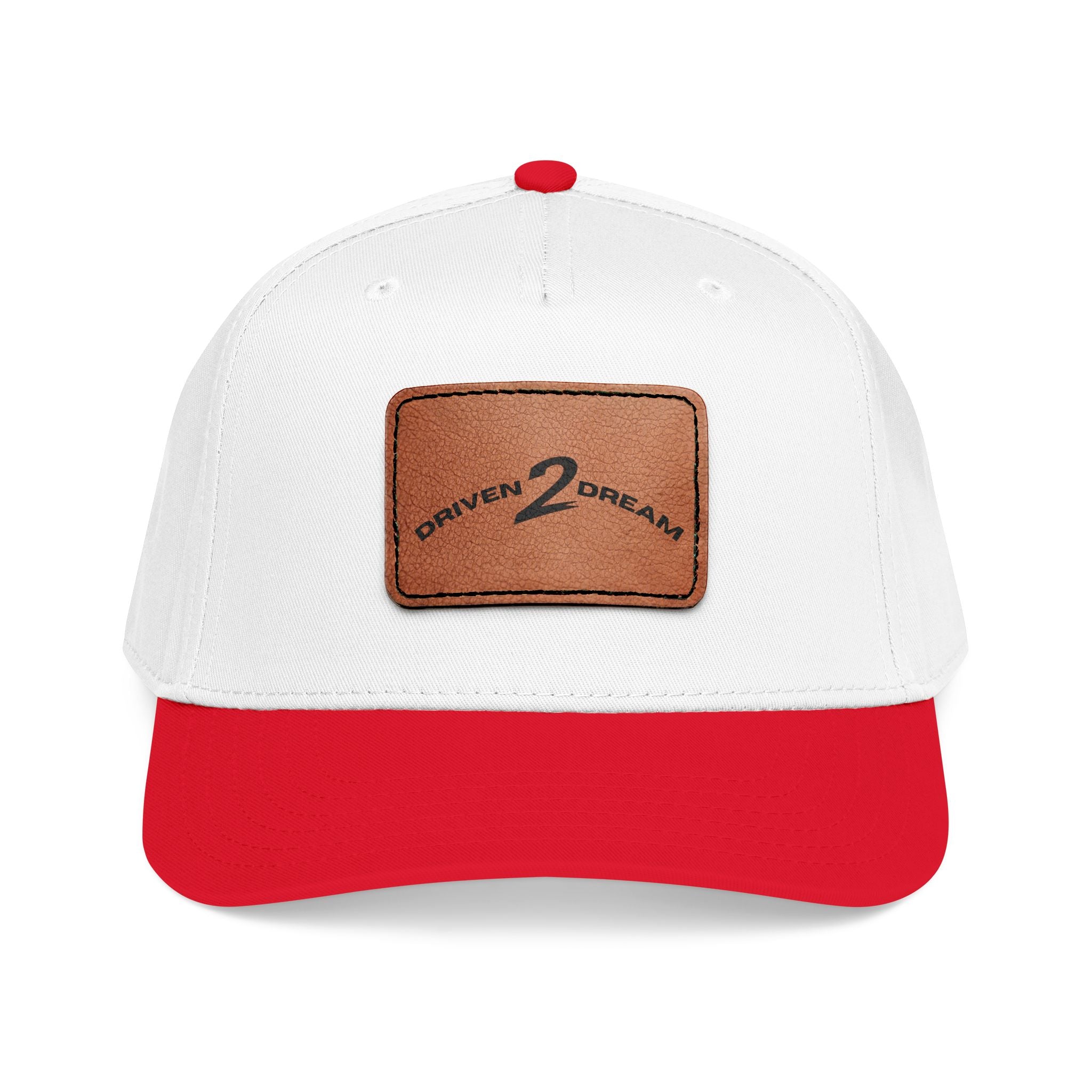 Dreamer Cap - Leather Patch Hat | Motivational Dad Hat for Dream Chasers