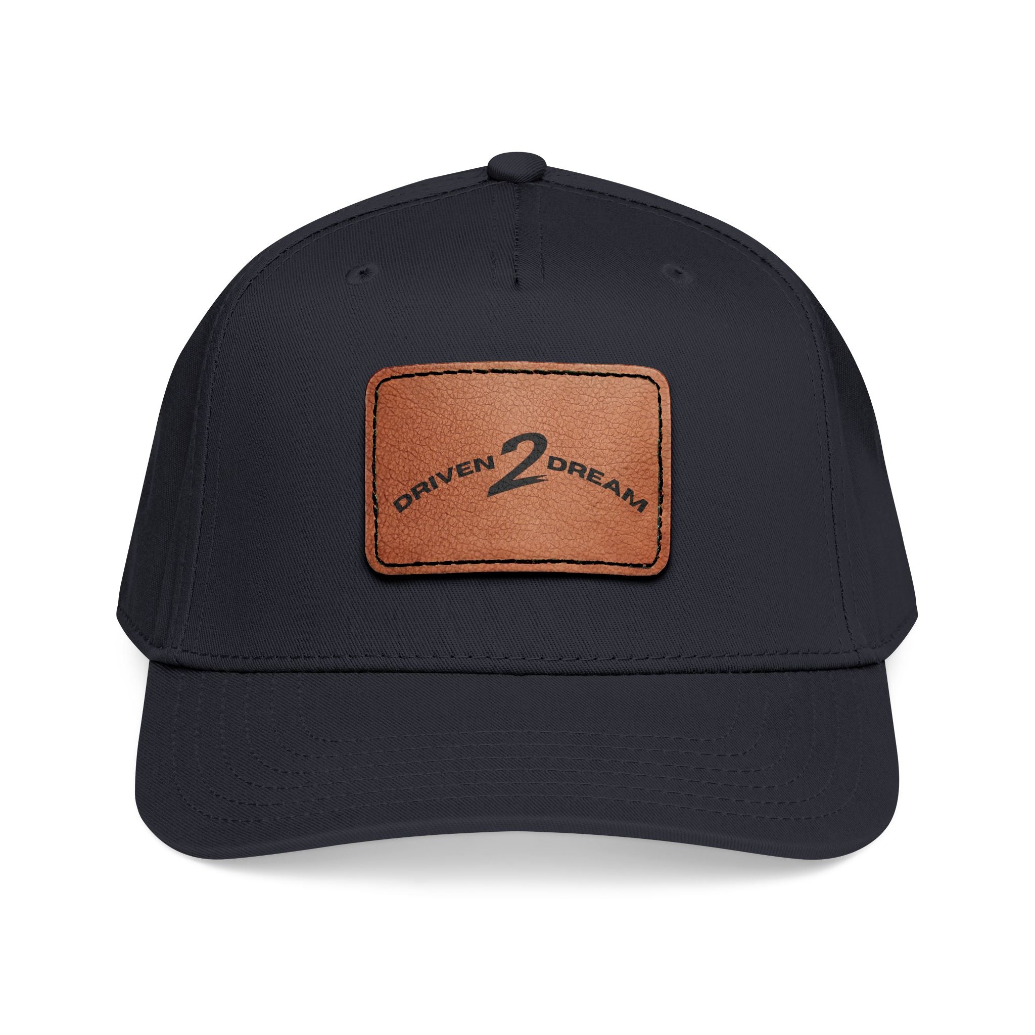 Dreamer Cap - Leather Patch Hat | Motivational Dad Hat for Dream Chasers
